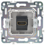 SKANDY Розетка HDMI SK-H01Bl черный IEK