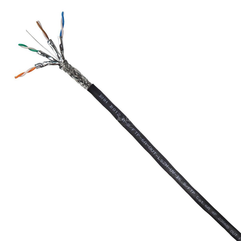 Кабель витая пара BNH B012.N-S/FTP-6A-OUT-LSZH-UV-BK