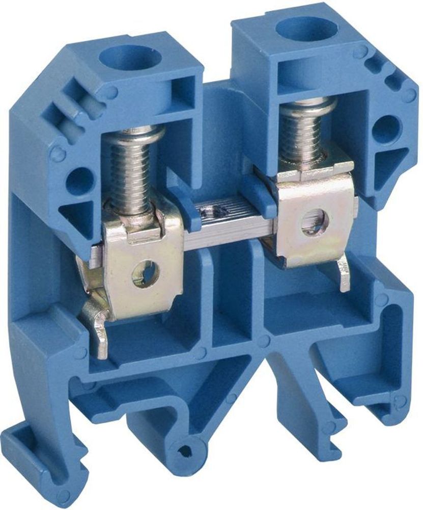 Клемма винтовая КВИ-6кв.мм синяя IEK YZN30-006-K07 Клемма винтовая КВИ-6кв.мм синяя IEK YZN30-006-K07