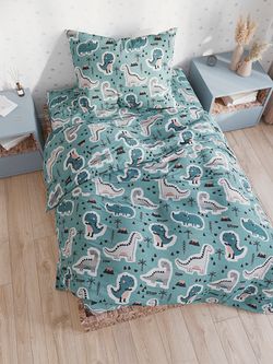 Наволочка комплект 2шт перкаль Сказка "Диномания" 50x70 см на молнии