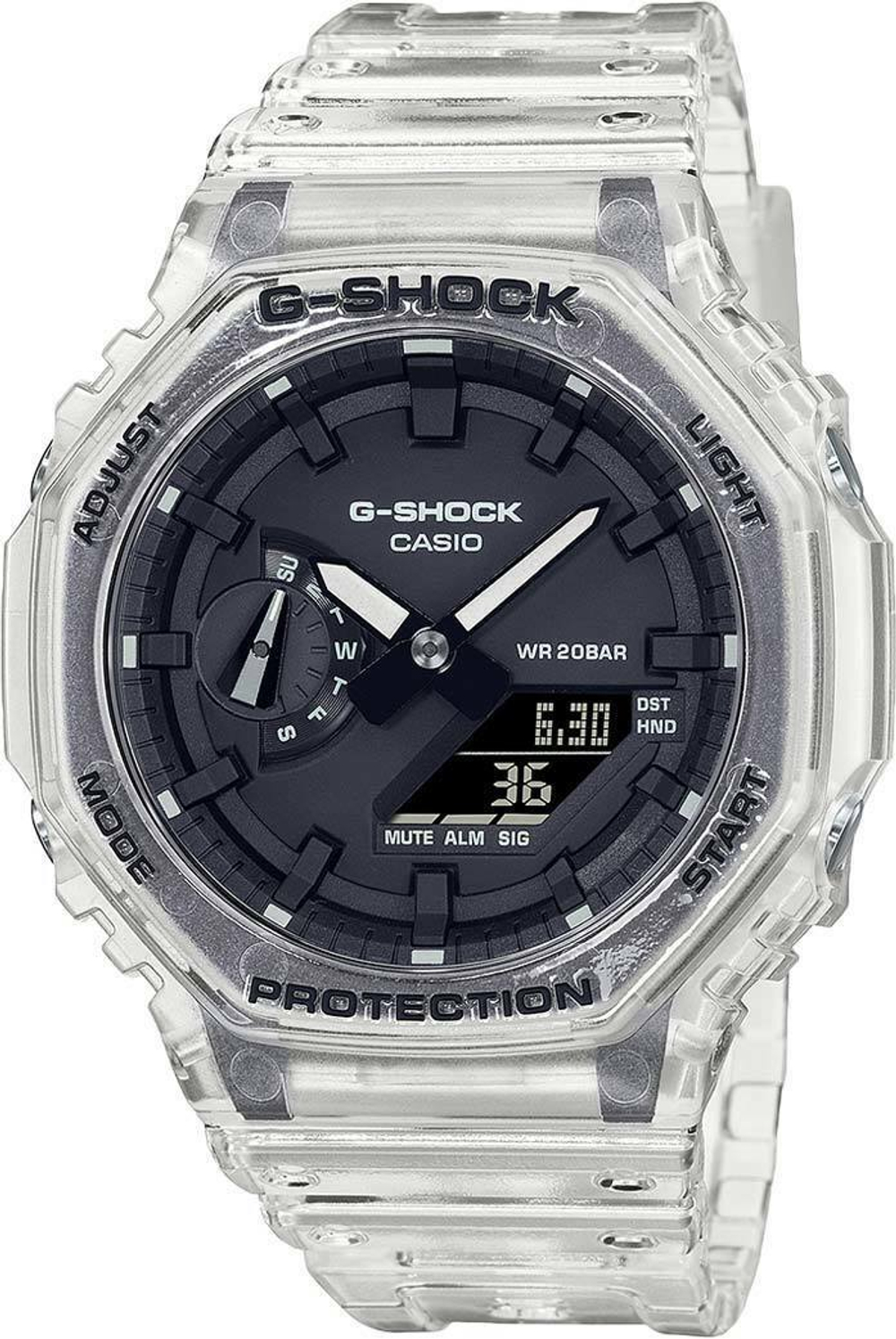Японские наручные часы Casio G-SHOCK GA-2100SKE-7AER с хронографом