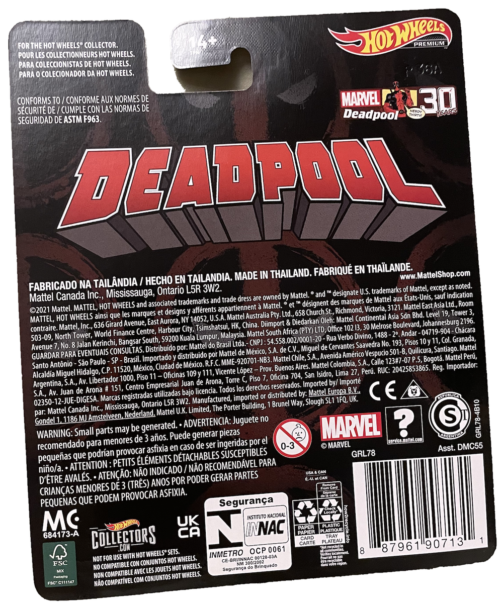 Hot Wheels Premium Deadpool Scooter (2021)