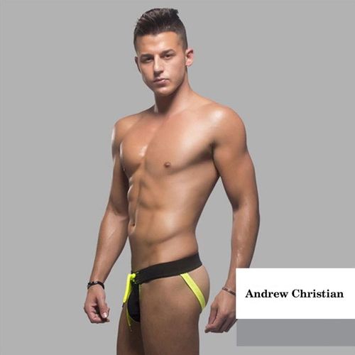 Мужские трусы Andrew Christian Jock Blue джоки черные