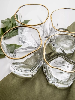 Набор бокалов для виски 6шт изогнутые