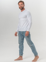 Футболка мужская с круглым вырезом белый