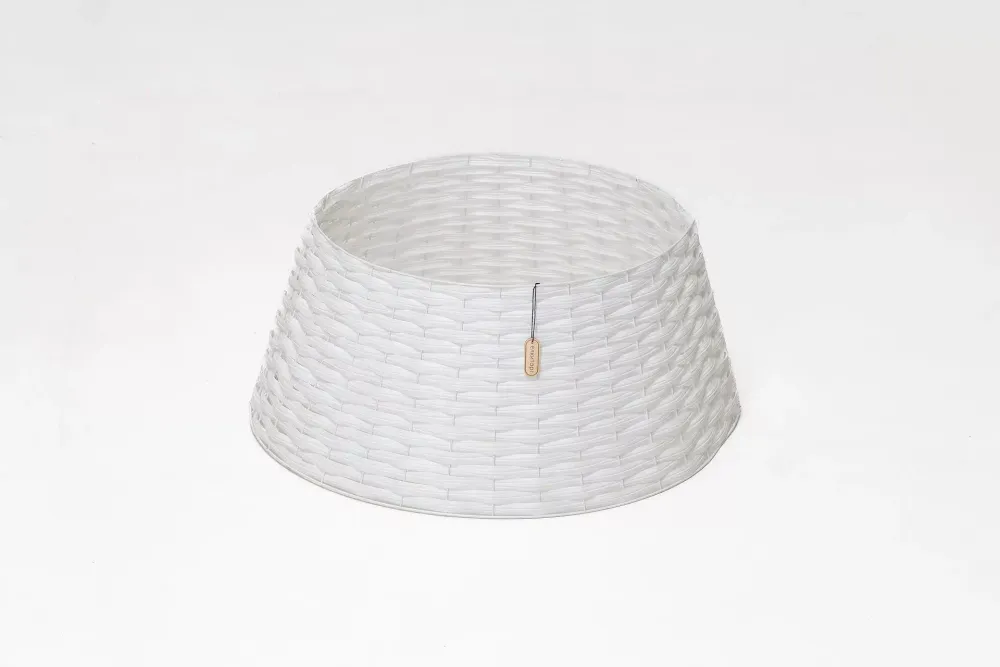 Корзина под елку, разборная "Прованс" белая