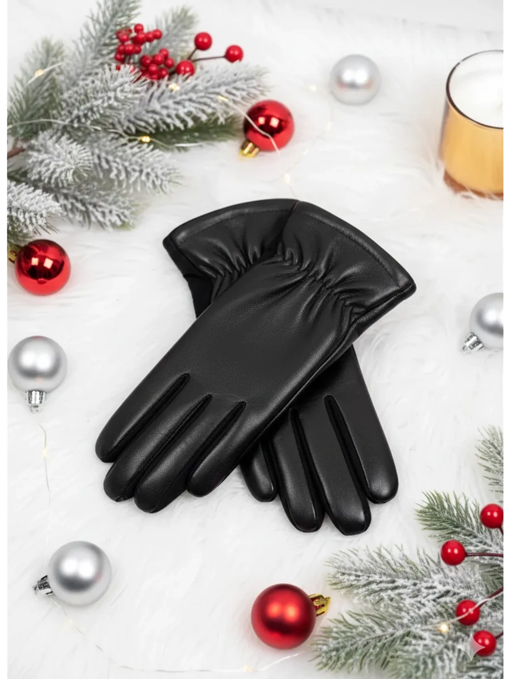 перчатки демисезонные теплые на меху модные удобные