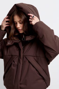 Куртка зимняя на утеплителе Isosoft в цвете шоколад