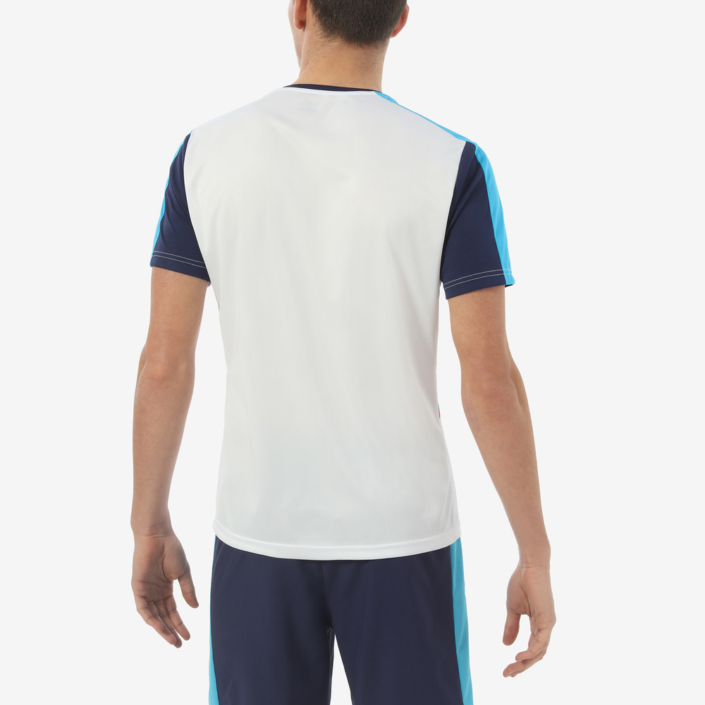 Футболка мужская теннисная Australian T-Shirt Ace Printed M - bianco