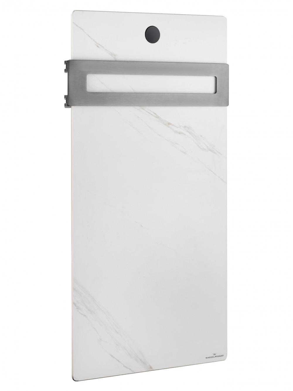 Полотенцесушитель электрический с каменной плитой Белый мрамор WONZON & WOGHAND STUTTGART, Темный графит (WW-A501-GM)