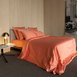 Комплект постельного белья Семейный Mollen розово-коралловый