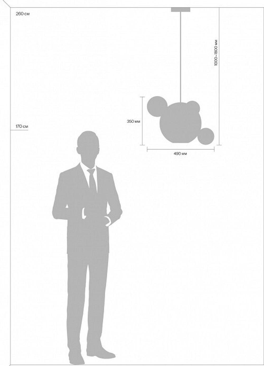 Подвесной светильник Freya Amoris FR5128PL-L10BS