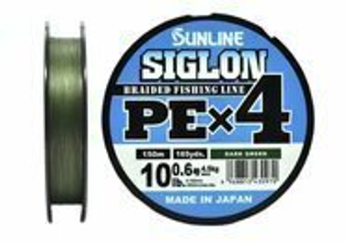 Плетеный шнур SUNLINE Siglon PE x4 150m Light Green #0.3 (0.094mm) 2.1kg 430611
