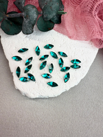 Наветт Navette 10*5 мм, Blue zircon