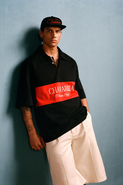 ZARA X WILLY CHAVARRIA КЕПКА С ПЛОСКИМ КОЗЫРЬКОМ И ВЫШИВКОЙ, ЧЕРНЫЙ