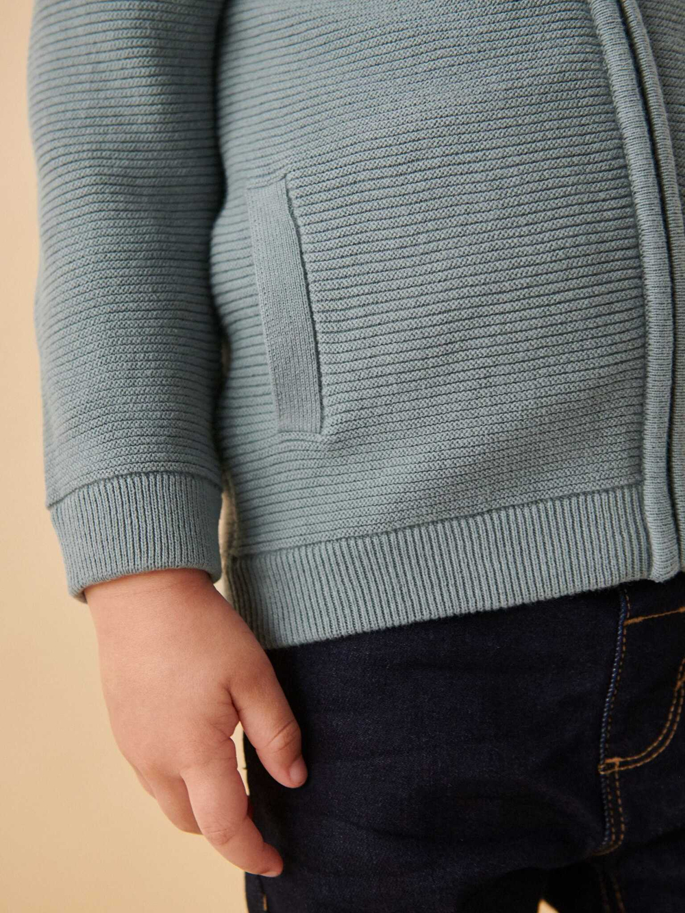 Кардиган на молнии для мальчика Next K82-044, Светло-синий