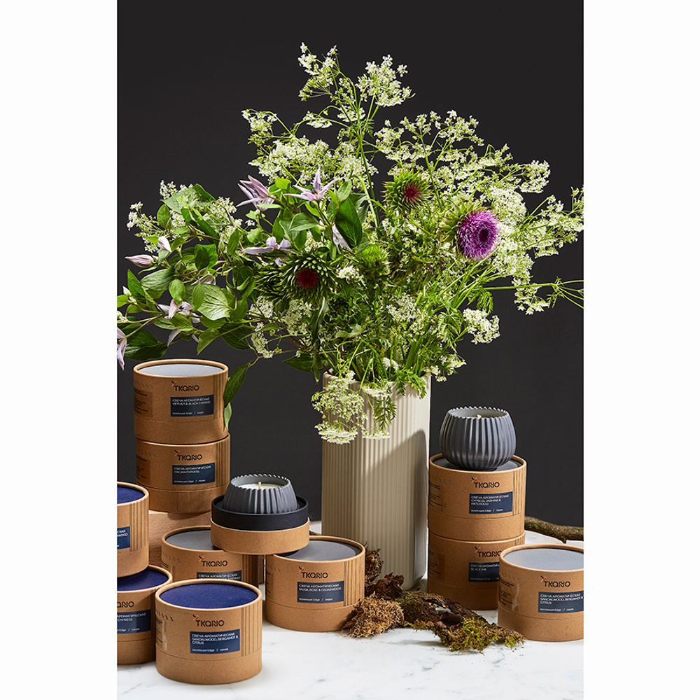 Ваза кремового цвета из коллекции edge, 27см