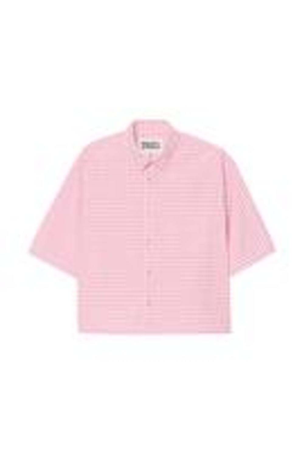 ZARA X BENITO ANTONIO РУБАШКА С ОТЛОЖНЫМ ВОРОТНИКОМ, РОЗОВЫЙ/БЕЛЫЙ