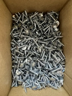 Саморезы с прессшайбой, острые, оцинкованные, с частой резьбой (по дереву и металлу) 4.2х16 мм (1 кг)