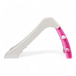 Горка детская 70 см, серый/розовый