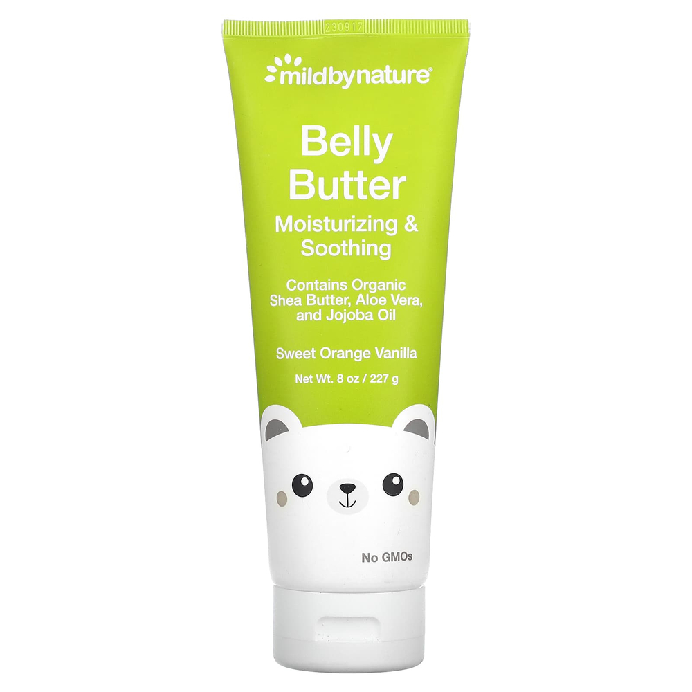 Mild By Nature, масло для живота, ваниль и апельсин, 227 г (8 унций)
