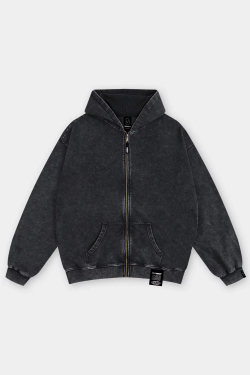 Зиппер SHMOT "BLANK" GARMENT DYE Черный