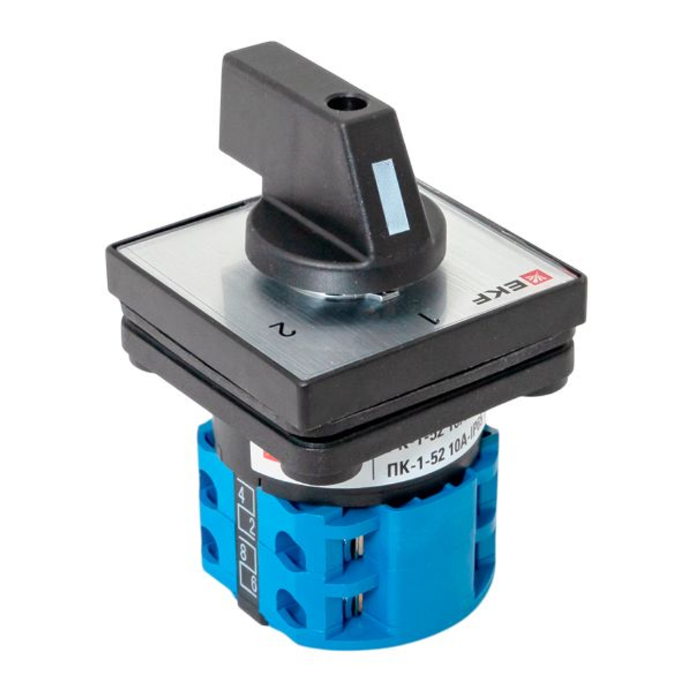 Переключатель кулачковый ПК-1-52 10А 2P «1-2» IP65 EKF