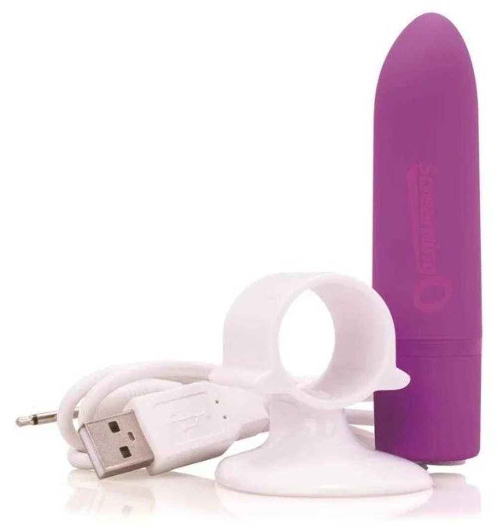 Гладкий мини-вибратор Charged Positive - 10 см. (Цвет: разноцветный)