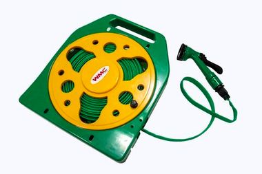 Шланг садовый ПВХ на катушке в комплекте с пистолетом-распылителем (15м, 4 режима распыления) WMC TOOLS WMC-TG7302007