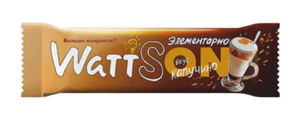 Батончик WattSON "Капучино" 40г. Красный пищевик