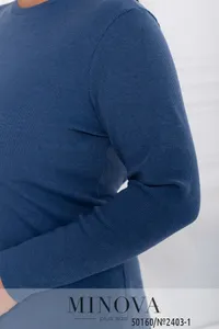 Водолазка 2403-1-джинс Minova
