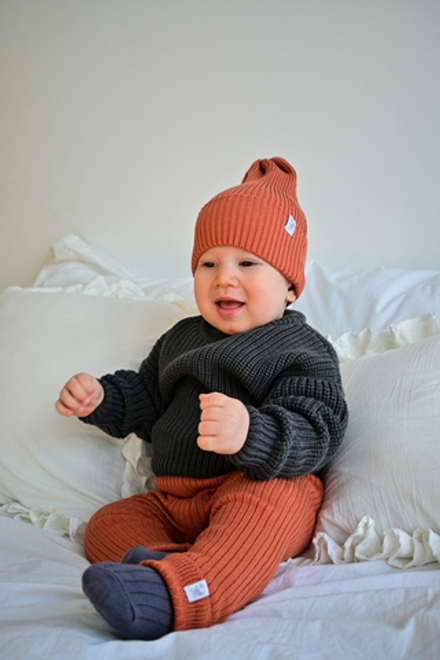 Джемпер вязаный oversize графит