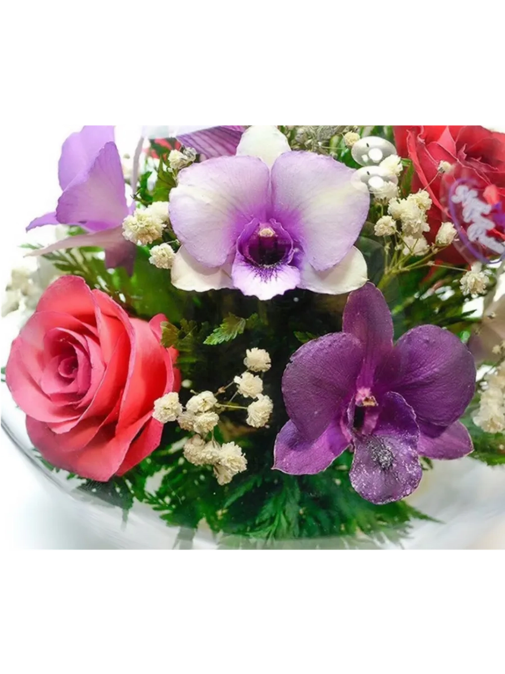 натуральные цветы в стекле, вакуум 08.30