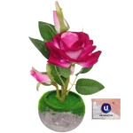 Цветочная композиция «Розовый восторг» 22см в горшке, цвет лиловый