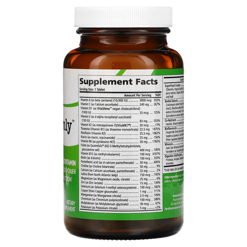 Pure Essence, One 'n' Only, цельнопищевые мультивитамины, 90 таблеток