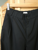 Брюки свободного кроя черные unisex