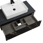 Мебель для ванной со столешницей и накладной раковиной Cezares SLIDER 100 Черный фьюжн SLIDER-1000-1C-SO-NF-P