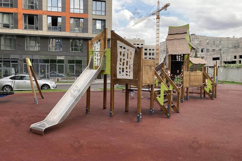 Игровой комплекс Небесное дерево мини с канатным переходом