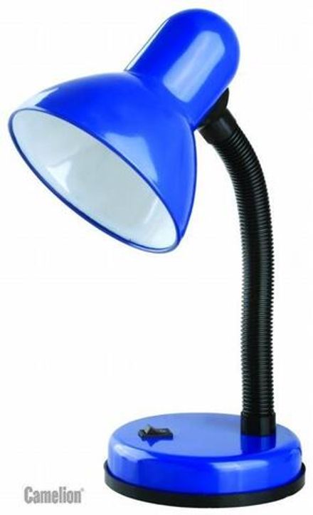Светильник KD-301 настол. база 230В 60Вт ЛОН E27 син. Camelion 5752