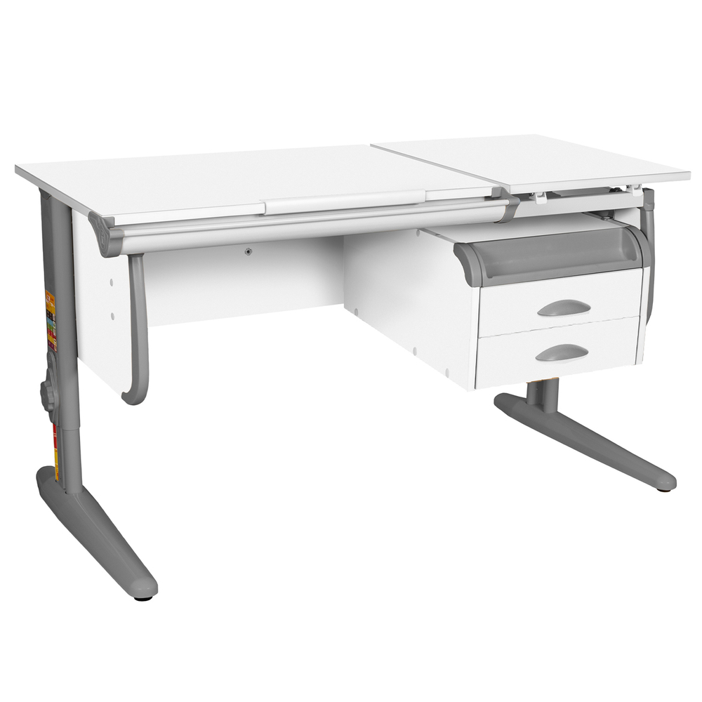 Растущая парта Дэми СУТ 25 с навесной тумбой (1200×610 мм)