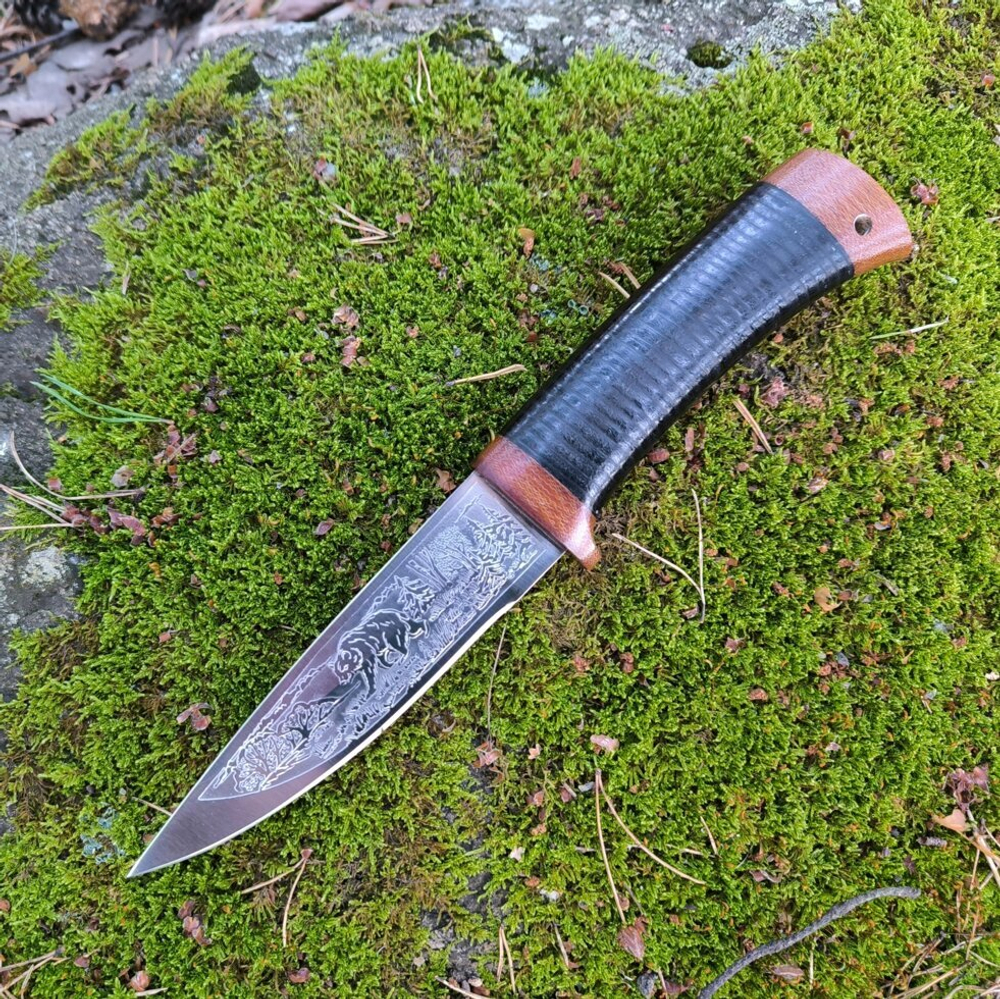 Нож НС-18 Нургуш, гравировка (Златоуст)