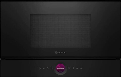 Встраиваемая микроволновая печь BOSCH BFL7221B1, 21 л, 900Вт, 5 режимов, петли слева, черный
