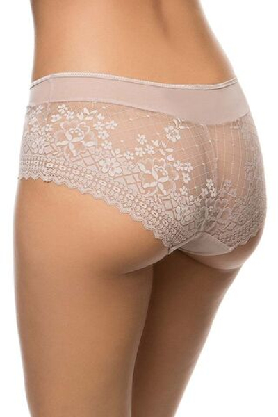 Трусы-шорты Melody из эластичного кружева (Размер: 44) (Цвет: бежевый)