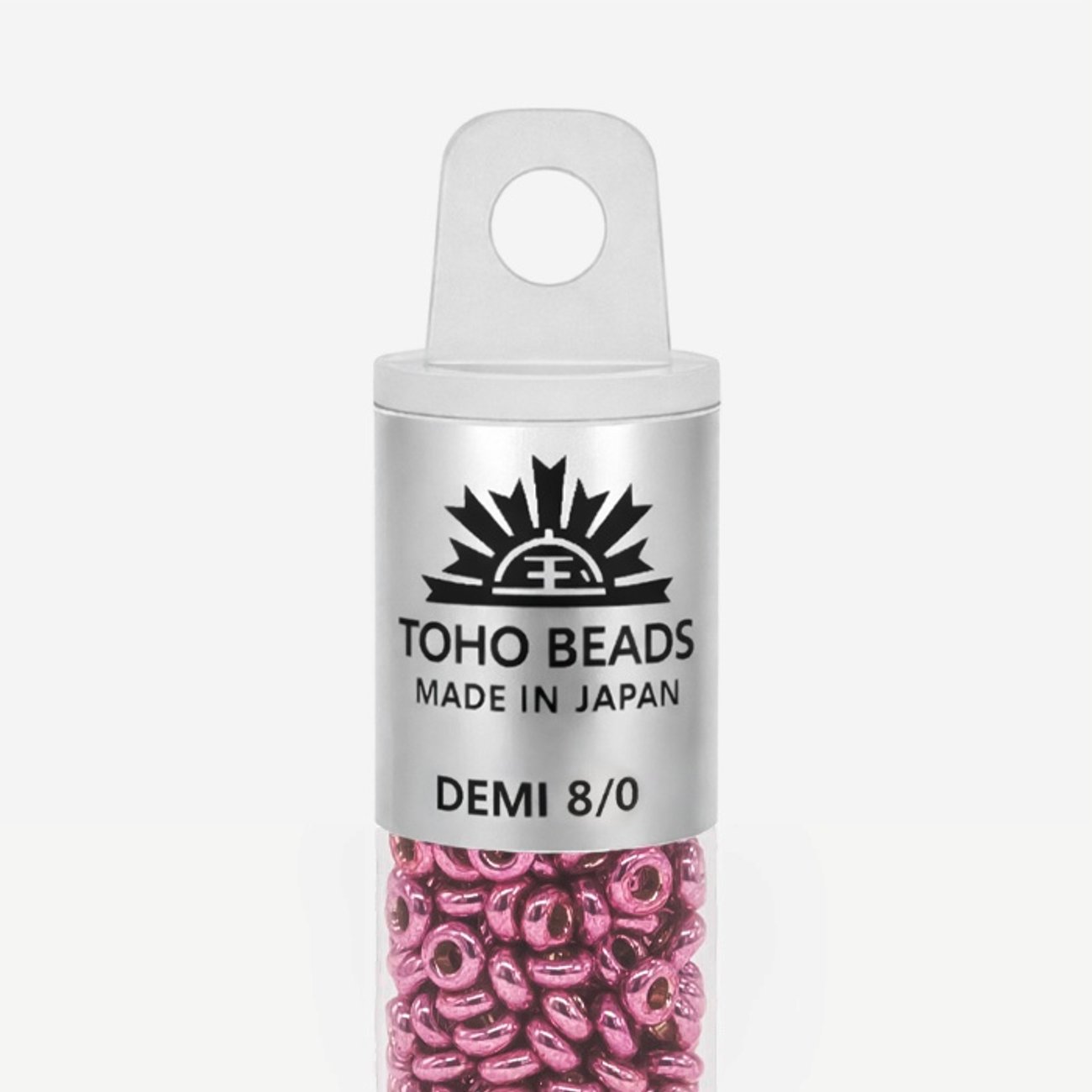 Японский бисер TOHO Demi 8/0 (№PF553), металлизированный, непрозрачный глянцевый