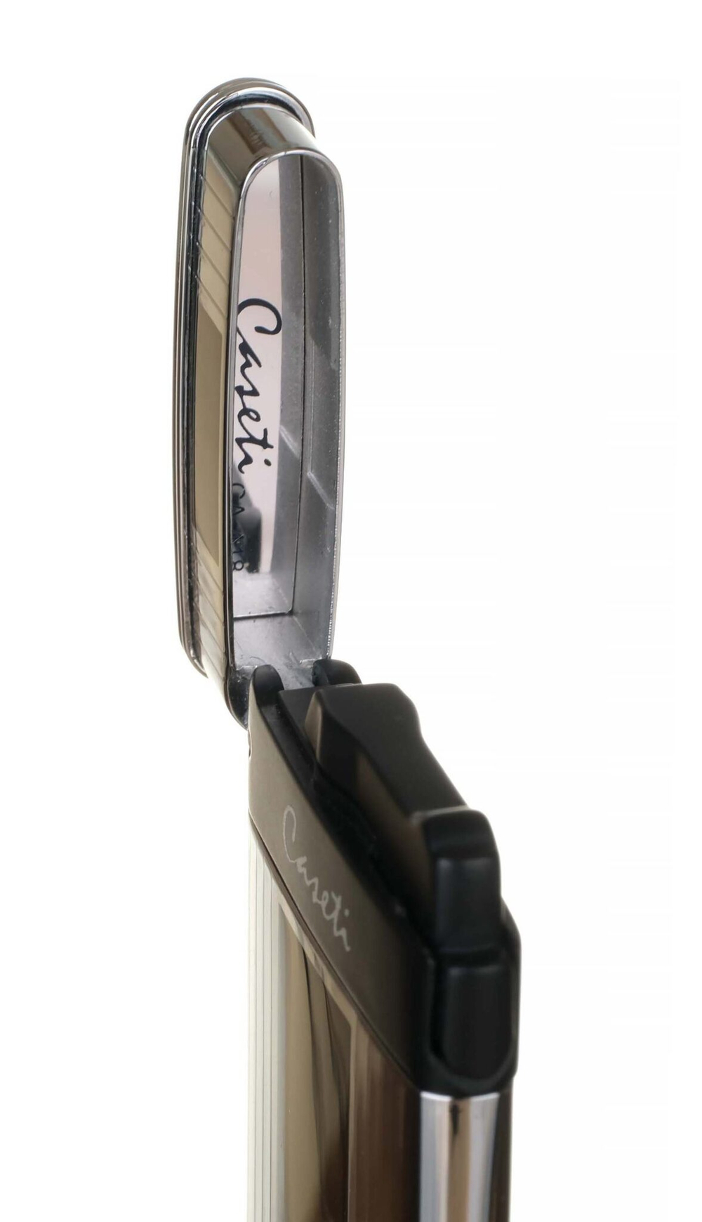 Зажигалка Caseti турбо, тонкая, серебристая CA418-3