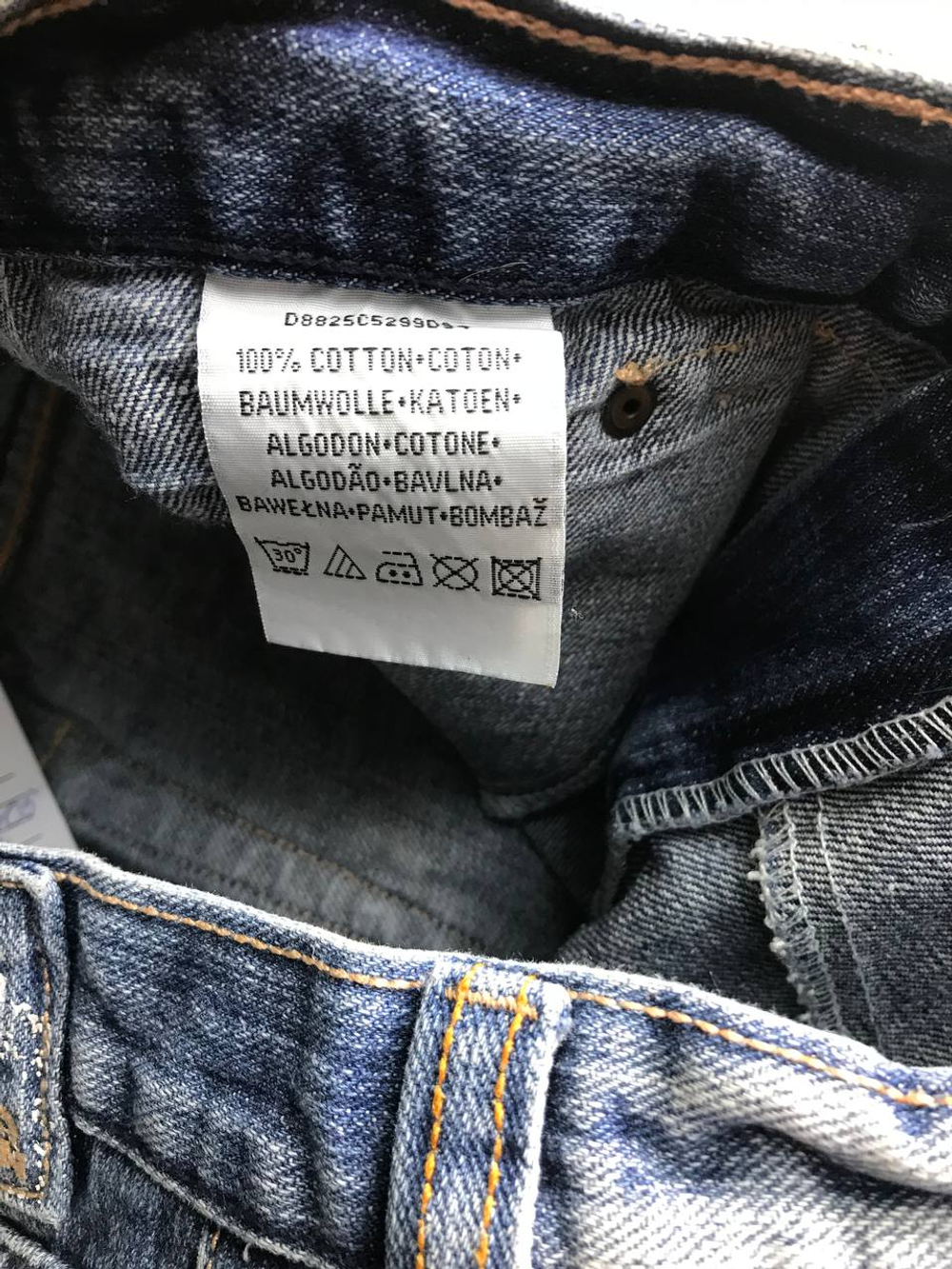 Юбка джинсовая короткая, маркировка S, визуально на 44 размер