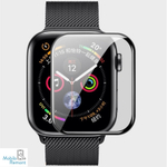 Защитная пленка "Полное покрытие" для Apple Watch 4/Watch 5 (44 мм) Черная ( силикон )