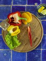 Доска разделочная и для подачи блюд большая "Небо над нами"