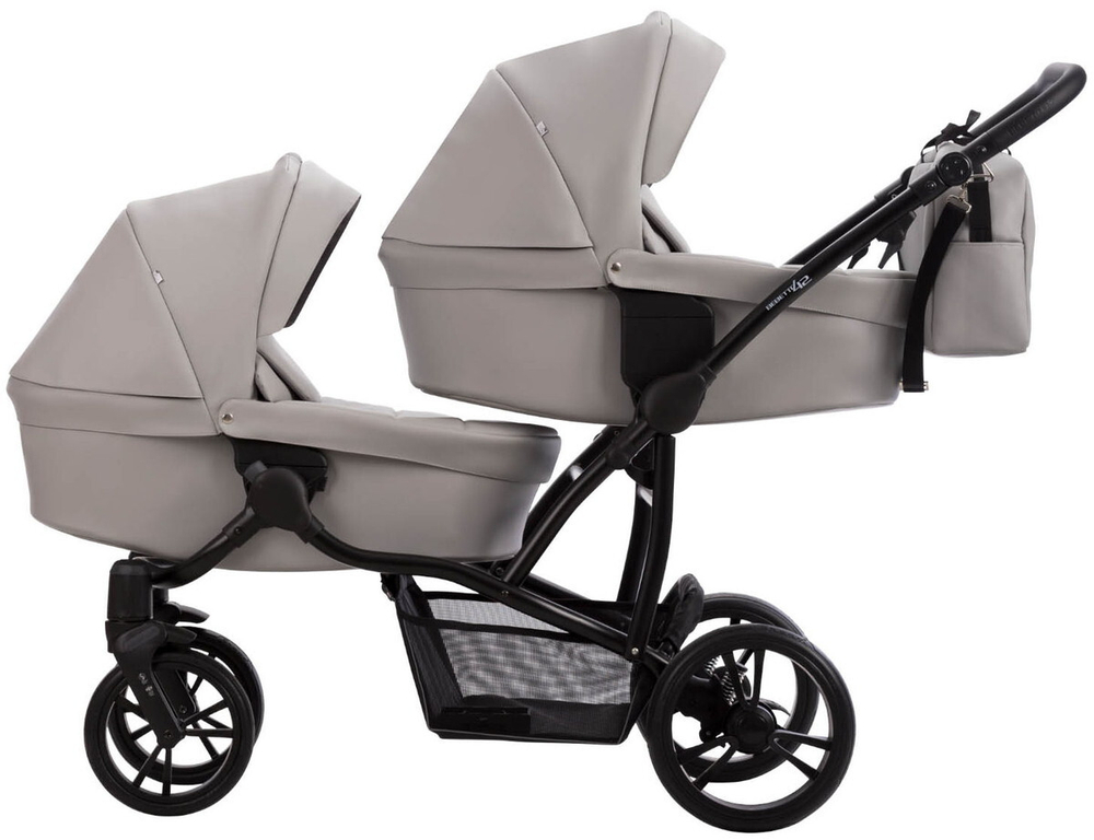 Детская коляска для двойни Bebetto 42 Pro 3 в 1 21 св.серый