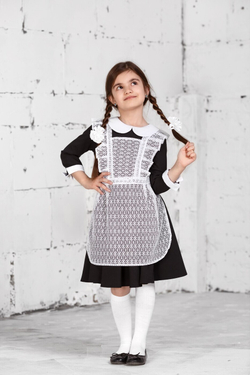 Фартук школьный белый для девочки последний звонок выпускной